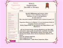 Tablet Screenshot of nickys-miniaturen.de